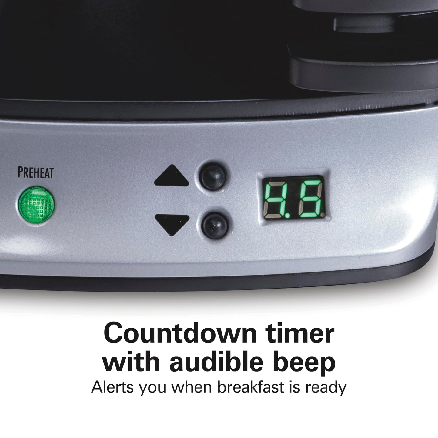 Hamilton-Beach 25478RC Breakfast Sandwich Maker with Timer, Silver, 25478RC, Single w/ Timer