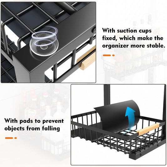 2 Pack Metal Under Sink Organizer