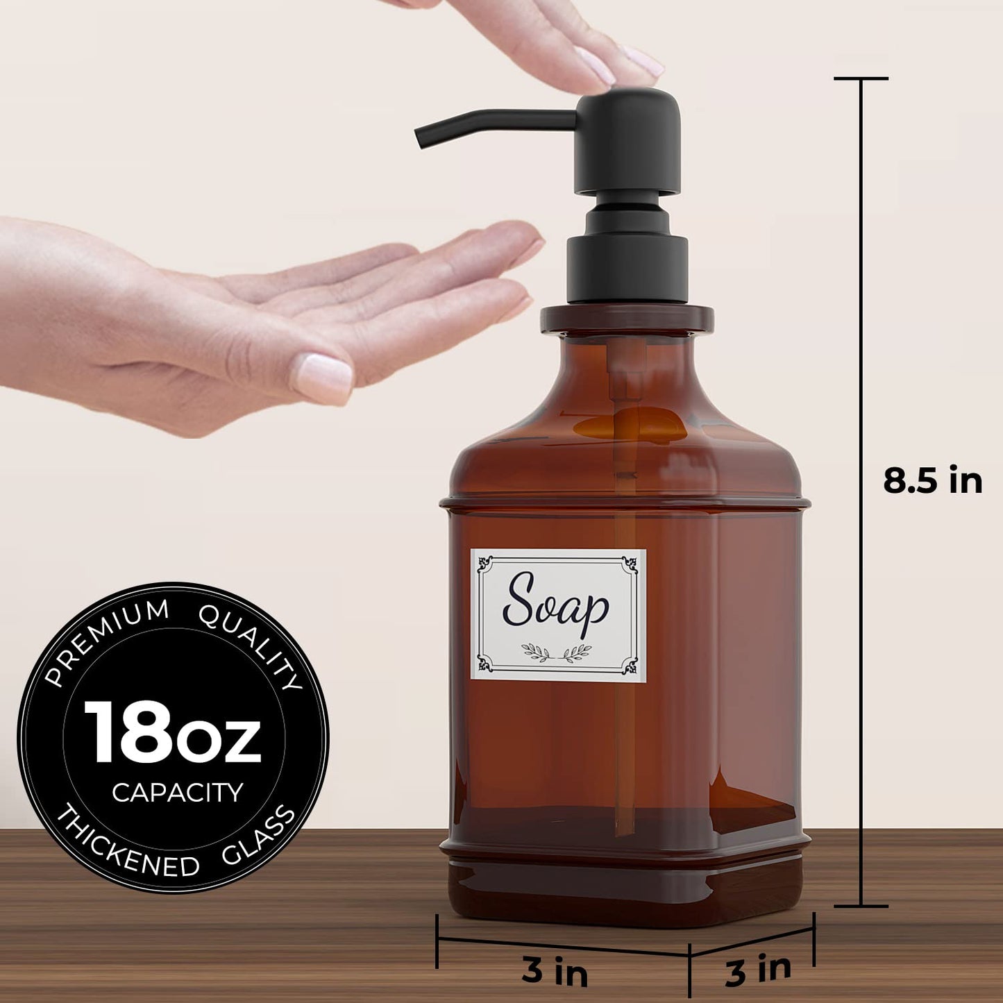 Glass Soap Dispenser