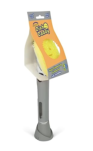 Scrub Daddy Self- Standing Soap Dispensing Dishwand, Silver