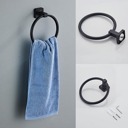 Bathroom Hardware Set 4 Pieces,Towel Bar Set Stainless Steel Wall Mounted, Includes 16In Hand Towel Bar, Towel Ring, Robe Towel Hooks,Toilet Paper Holder, Bathroom Towel Rack Set