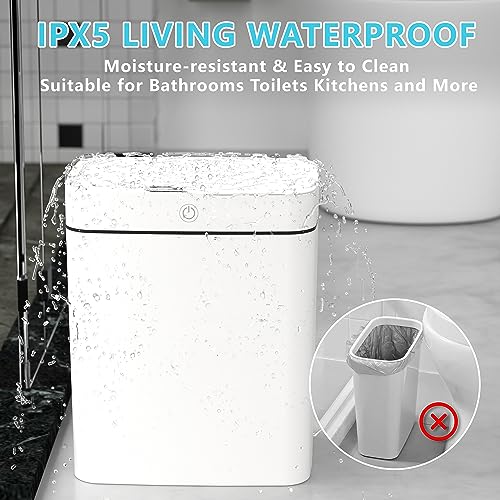 Vanpopubs 2 Pack Bathroom Trash Can with Lid