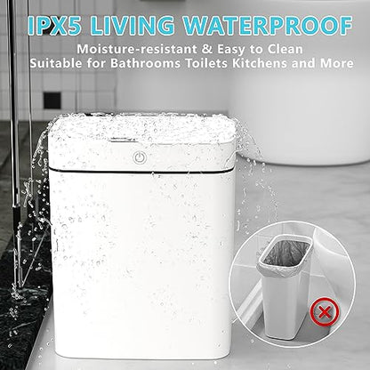 Vanpopubs 2 Pack Bathroom Trash Can with Lid