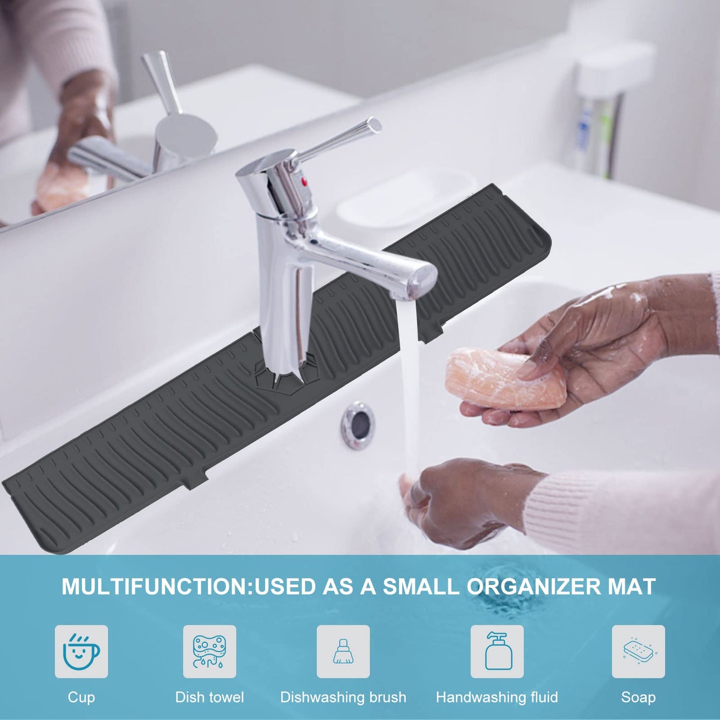 Longer Sink Splash Guard Mat