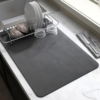 Dish Drying Mat Coffee Mat Super Absorbent Quick Drying Mat for Kitchen Counter