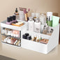 lexvss Makeup Organizer, Cosmetic Desk Storage Box with Drawers Skincare Organizers for Dressing Table, Countertop, Bathroom Counter, Vanity Holder for Brushes, Lotions, Lipstick, Perfume