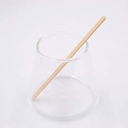 Pack 100 5.5-Inch Bamboo Coffee Stirrers, Disposable Beverage Stirrers Sticks Eco Friendly Biodegradable Stir Sticks for Tea,Hot or Cold Beverages