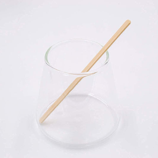 Pack 100 5.5-Inch Bamboo Coffee Stirrers, Disposable Beverage Stirrers Sticks Eco Friendly Biodegradable Stir Sticks for Tea,Hot or Cold Beverages