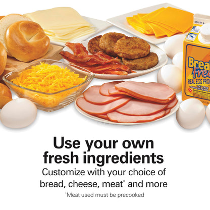 Hamilton-Beach 25478RC Breakfast Sandwich Maker with Timer, Silver, 25478RC, Single w/ Timer