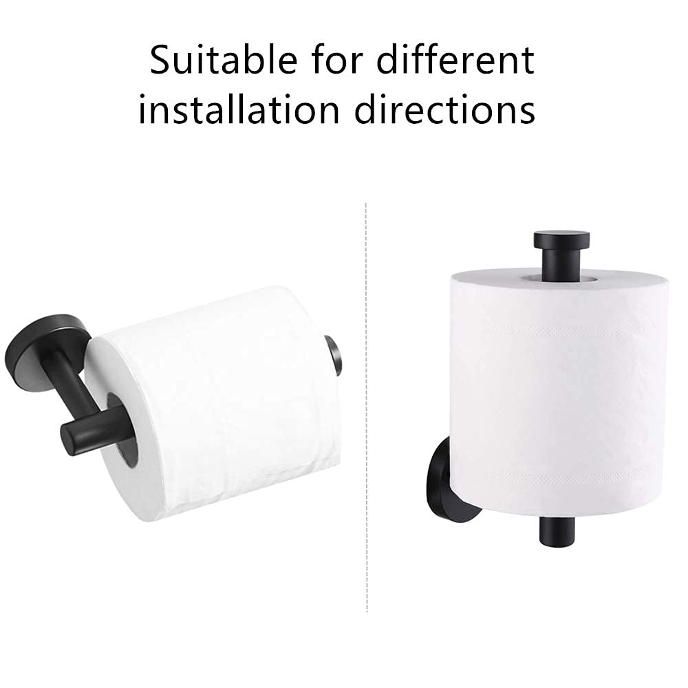 FAIRGIA Toilet Paper Holder Towel Ring Brushed Gold Bathroom Hardware Hand Towel Holder Bathroom Accessories Set Wall Mount Stainless Steel 2 Pieces