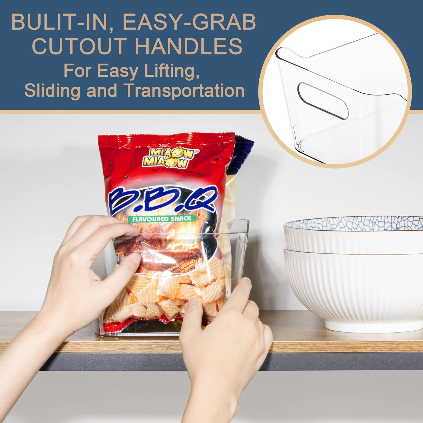 Tiawudi Clear Storage Bins