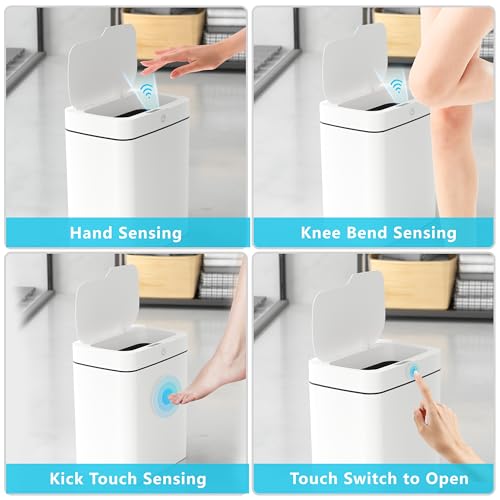 Vanpopubs 2 Pack Bathroom Trash Can with Lid