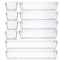 Backerysupply Clear Plastic Drawer Organiser Tray for Vanity Cabinet