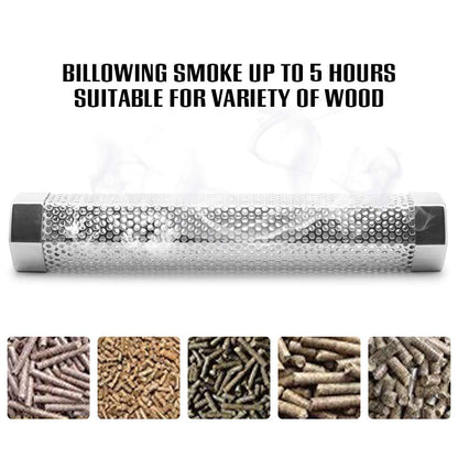 BEWAVE Pellet Smoker Tube for All Grill Electric Gas Charcoal or Smokers