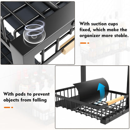 2 Pack Metal Under Sink Organizer