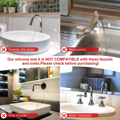 Longer Sink Splash Guard Mat