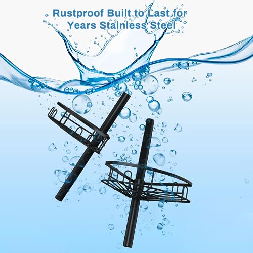 cutefafa Bathroom Storage Shelves Tension Pole