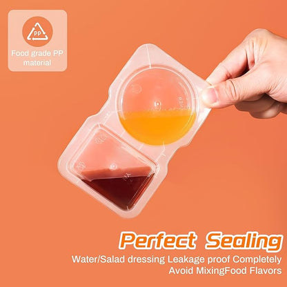 24 Pcs reusable snack containers with Lids, snack containers for kids adults,10 Forks,snack box - Lightweight and Stackable, Microwaveable/refrigerator safe