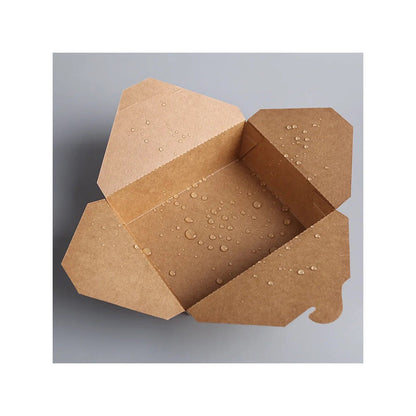 Take Out Food Containers,50 Pack 45oz Kraft Paper Take Out Boxes,Disposable Chinese To Go Containers for Restaurant Catering Party Food Truck