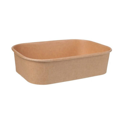 Rectangular 16oz Kraft Paper Bowl - 300PCS