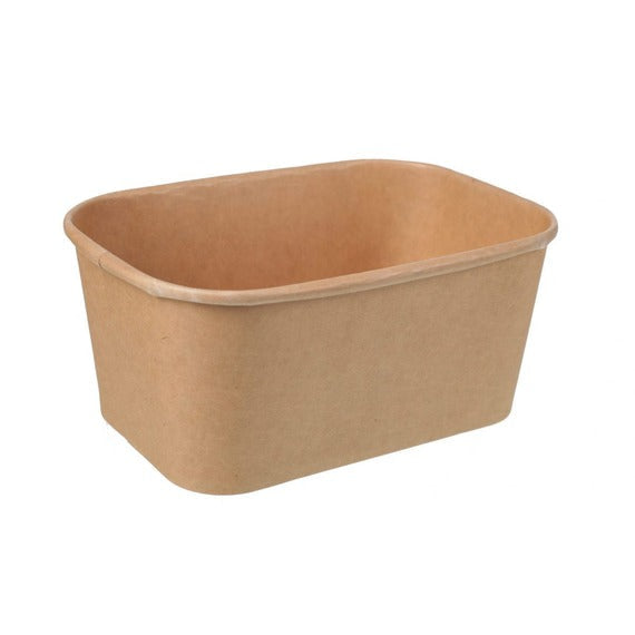 Rectangular 32oz Kraft Paper Bowl - 300PCS