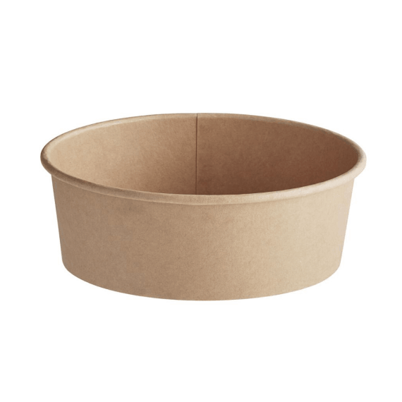 32oz Kraft Shallow Salad Bowl (185mm) - 300PCS