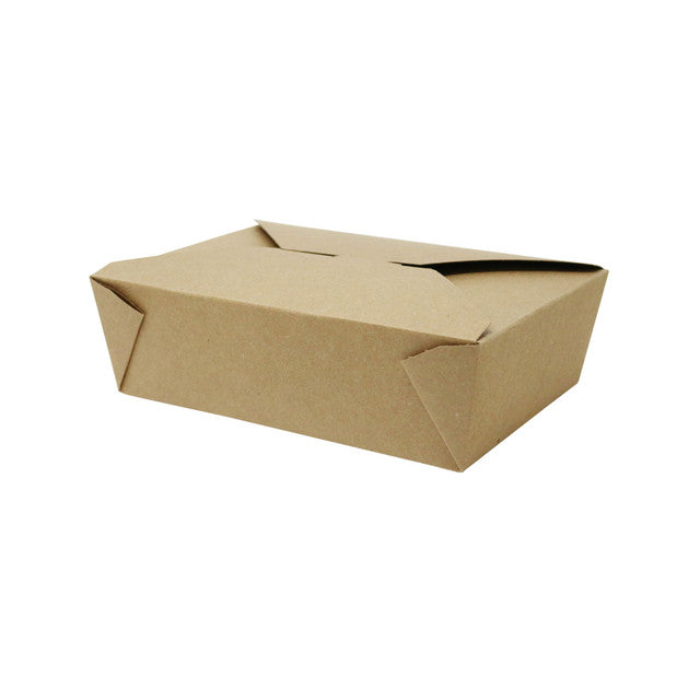 7.75 x 5.5 x 2.5" (66oz) - Kraft To-Go Boxes 200 Pcs