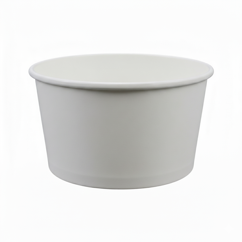 12oz Paper Soup Bowl - White (115mm) - 1000PCS