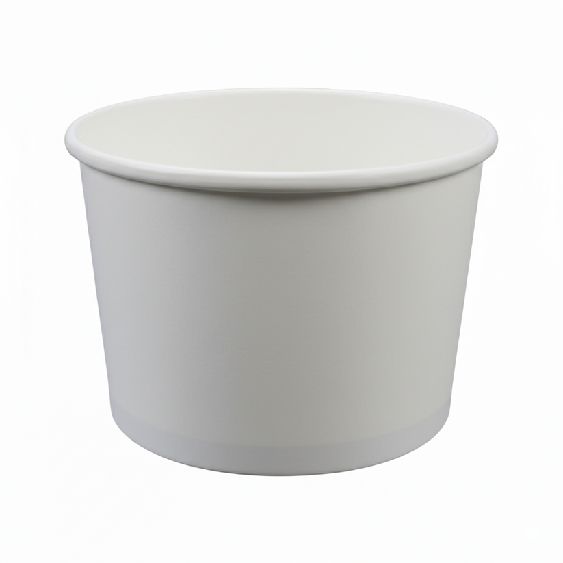 16oz Paper Soup Bowl - White (115mm) - 1000PCS