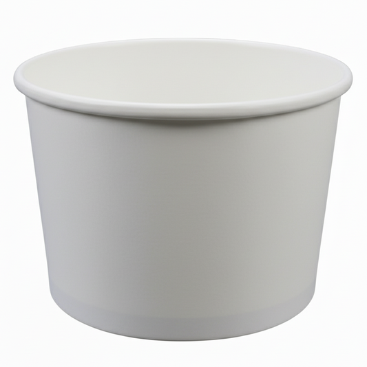32oz White Paper Bowl (140mm) - 600PCS