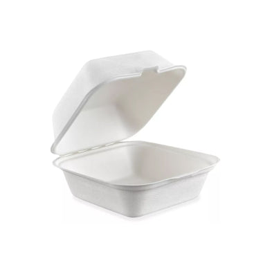 Bio Sugarcane Bagasse Clamshell Container 5x5x3" 400/cs