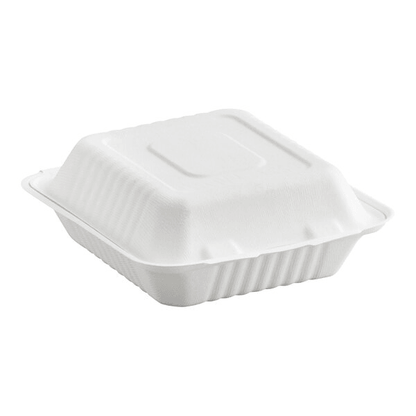Bio Sugarcane Bagasse 3-Compartment Container 8x8x3" 200/cs