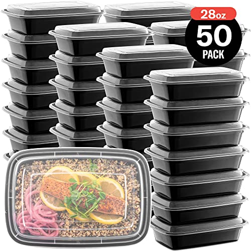 Meal Prep Plastic Microwavable Food Containers with Tight Safety LiD