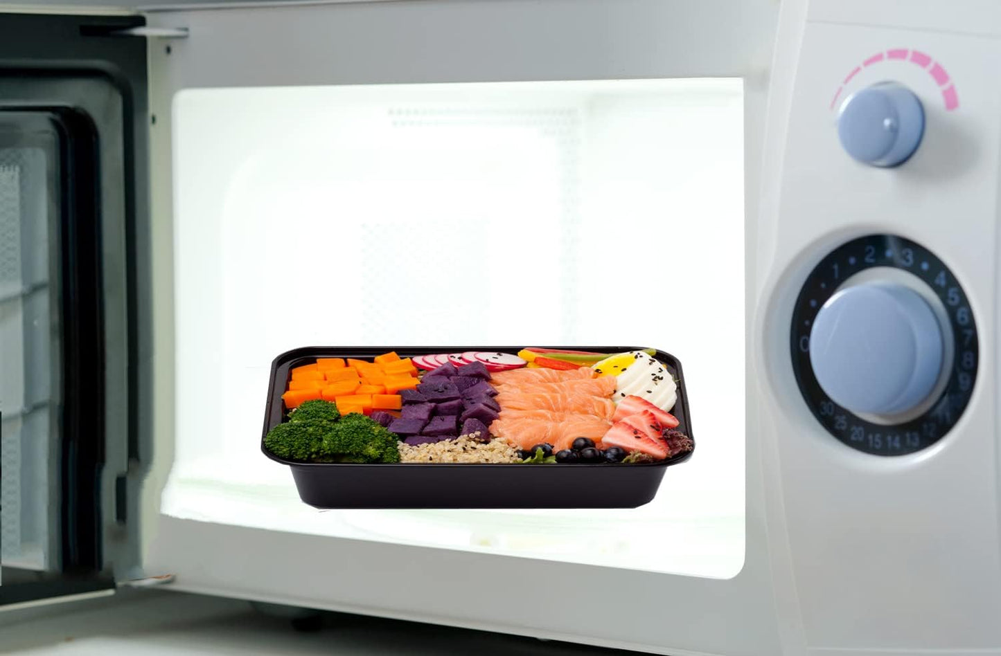 5 Pack 32 oz Plastic Meal Prep Containers with Lids, Leakproof Rectangular Food Storage Container Box for Restaurant, Kitchen, Takeout Food Service Disposables, Freezer/Microwave/Dishwasher Safe Brand: zogsnton