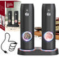 Electric Salt and Pepper Set with Rechargeable Base, White Led Light, Automatic Salt Pepper Grinder for Home, Kitchen, Adjustable Grind Coarseness, Easy to One Hand Operation