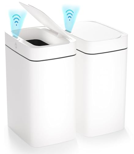 Vanpopubs 2 Pack Bathroom Trash Can with Lid